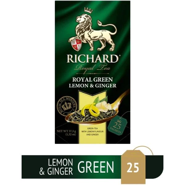 Richard zeleni čaj sa limunom i đumbirom Royal Green Lemon & Ginger - Slika 1