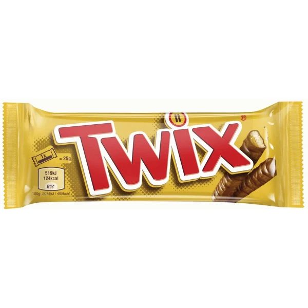 Twix mlečna čokolada, karamela i hrskavi keks Mars - Slika 1