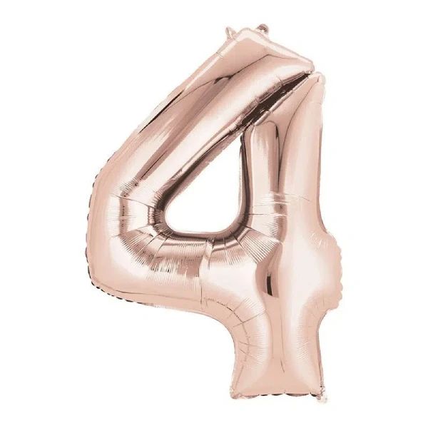 Balloon foil 4 baby pink 86cm helijum - Slika 1