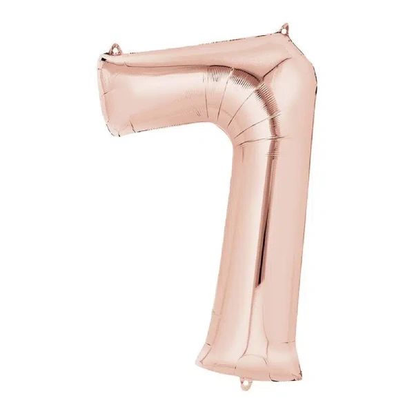 Balloon foil 7 baby pink 86cm helijum - Slika 1