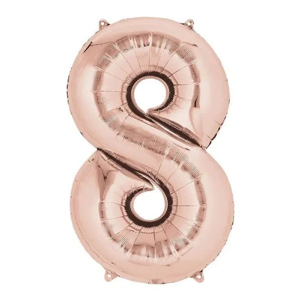 Balloon foil 8 baby pink 86cm helijum - Slika 1