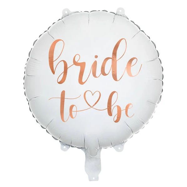 Elegantni beli folija balon za devojačko veče "Bride" 35 cm - Slika 1