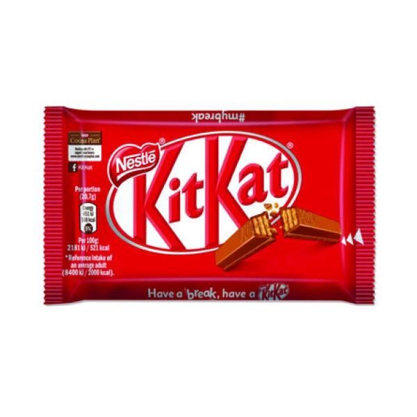 Kit Kat 4 Finger hrskava napolitanka sa kremastom čokoladom Nestle - Slika 1