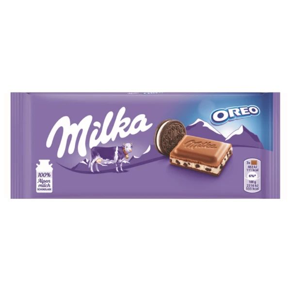 Milka Oreo Crunch čokolada sa hrskavim Oreo keksom i vanilom 100g - Slika 1