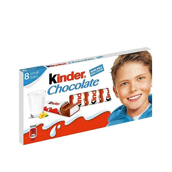 Kinder Chocolate štanglice sa kremastim mlečnim filom 100g Ferrero - Slika 1