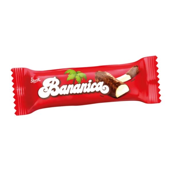 Štark Bananica sa hrskavim čokoladnim prelivom 25g - Slika 1