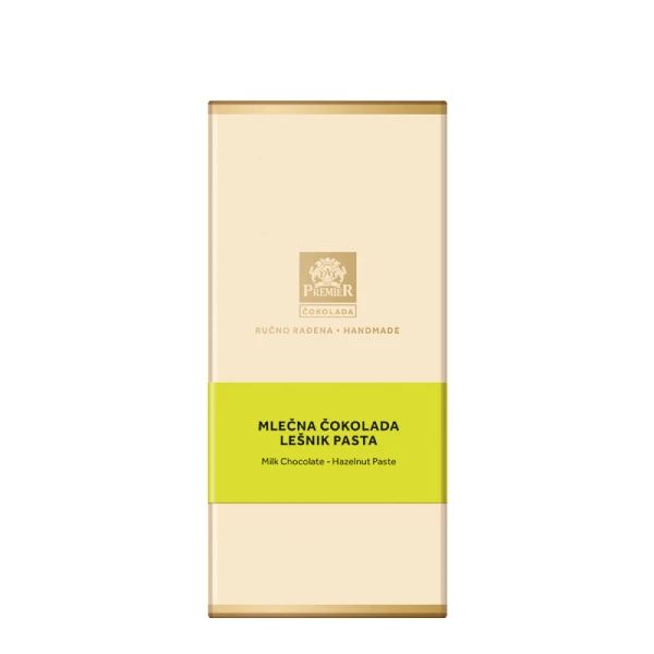 Premier mlečna čokolada od 17% lešnik paste sa aromom vanile 100g - Slika 1