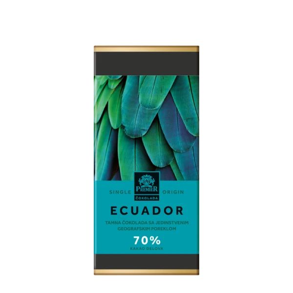 Premier tamna čokolada Ecuador sa 70% kakao delova 100g - Slika 1