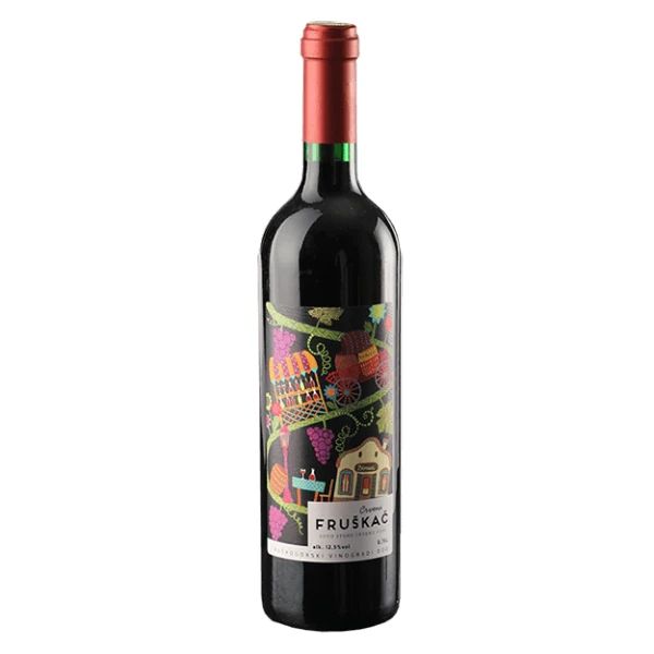 Fruškać Crveni osvežavajući Merlot sa voćnim notama 0.75l - Slika 1