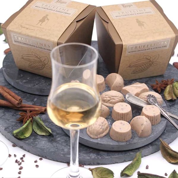 Eugen Trufline sa premium belom čokoladom i zrncima kakaoa 150g - Slika 1