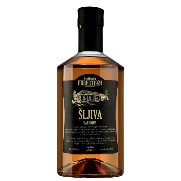 Hubertova Destilati sljiva barrique 0,05l - Slika 1