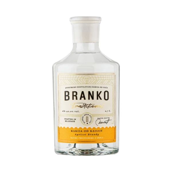 Branko Traditional rakija od kajsije Belgrade Urban Distillery 0.7l - Slika 1