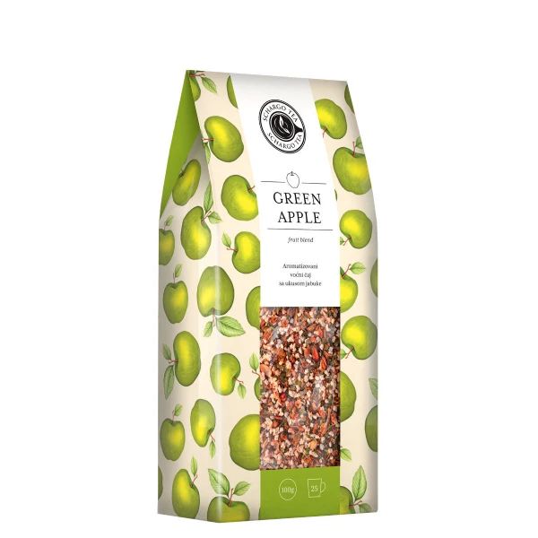 Fruit Blend Green Apple čaj sa 76% jabuke 100g Schargo Tea - Slika 1