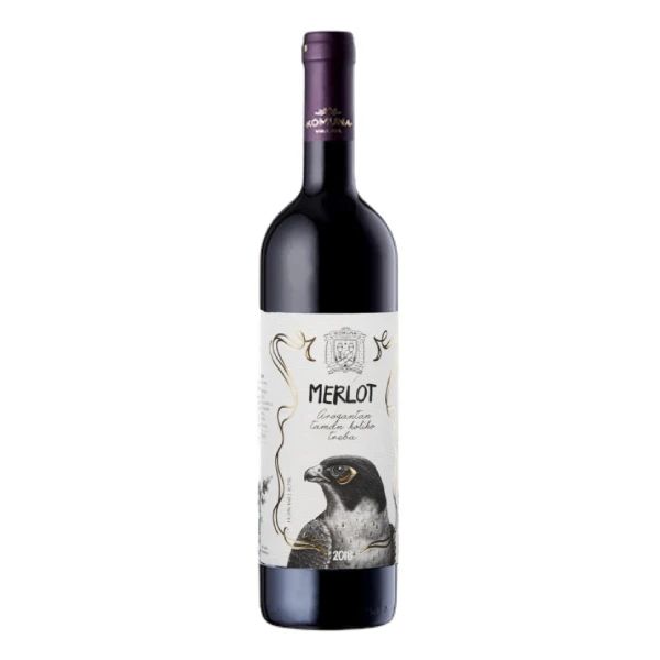 Komuna Merlot suvo crveno vino 0,75 - Slika 1