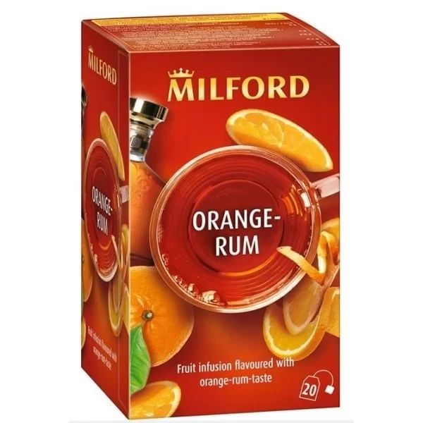 Milford voćni čaj Pomoranža rum u kesicama - Slika 1