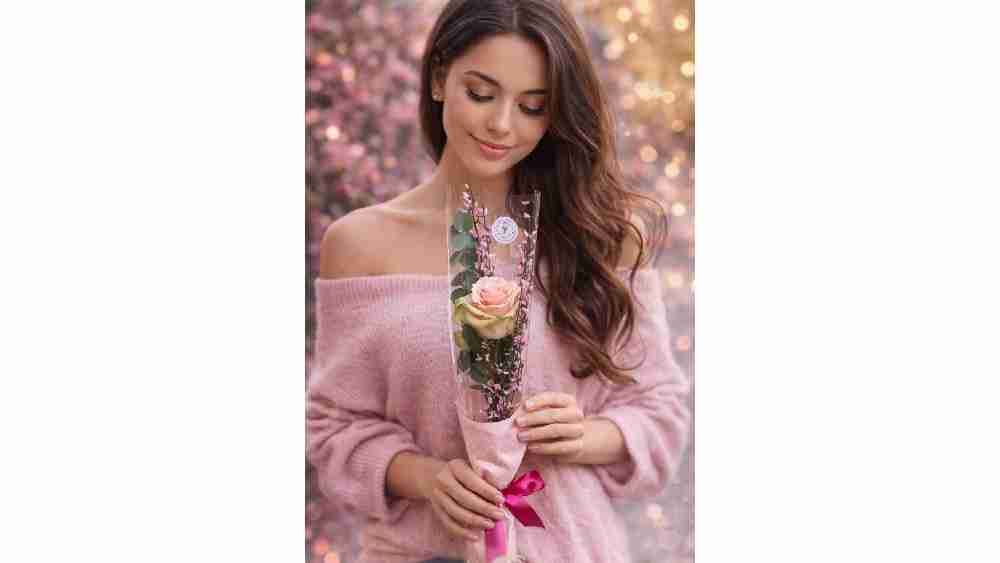 🌸 "Nežna Ružičasta Priča“ - Slika 1