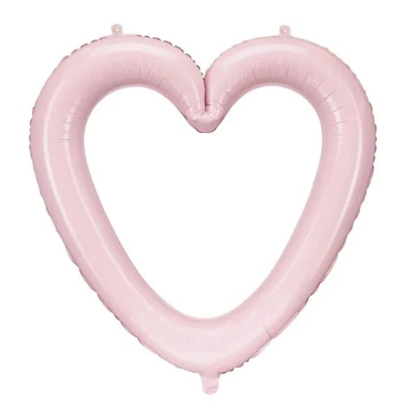 Balloon foil pink heart 86cm helijum - Slika 1